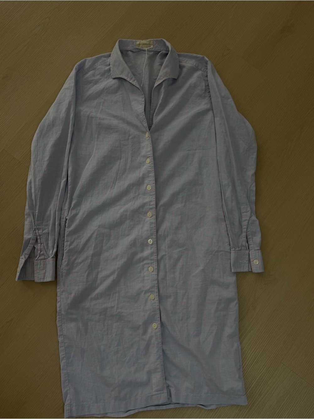 NWOT Sarah Alexandra Cotton Shirt Dress Size 2 Small Blue/Pink